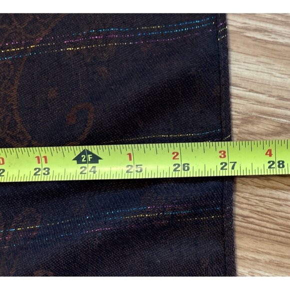 Pashmina Paisley Scarf Silk Pashmina Multicolor Scarf Fringe Sparkle 27x69" - Picture 6 of 9